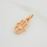 Dije Mano Hamsa 1.25g / 3/4 in Oro Rosa 18K