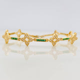 Pulso Flores 8.1g / 7 1/4 in / 2.23mm Oro Amarillo 18K