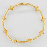 Pulso Flores 8.1g / 7 1/4 in / 2.23mm Oro Amarillo 18K