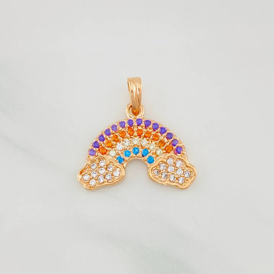 Pendant Rainbow 1.8g / 3/4 in 18K Rose Gold