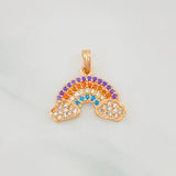 Pendant Rainbow 1.8g / 3/4 in 18K Rose Gold