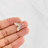 Pendant Rainbow 1.8g / 3/4 in 18K Rose Gold