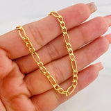 Cadena Figaro 7.55g / 24 in / 4.2mm Oro Amarillo 18K