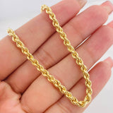 Cadena Lazo 10.95g / 26 in / 3.02mm Oro Amarillo 18K