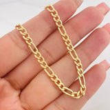 Cadena Figaro 6.65g / 24 in / 4.19mm Oro Amarillo 18K