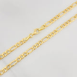 Cadena Figaro 6.65g / 24 in / 4.19mm Oro Amarillo 18K