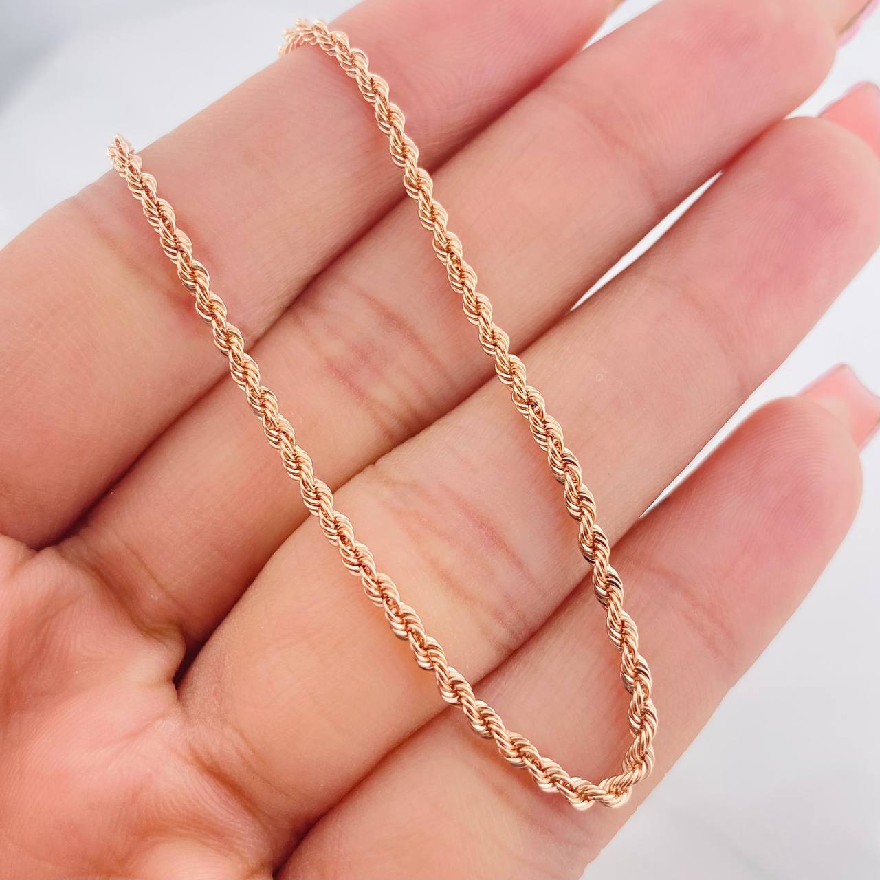 Cadena Lazo 3.8g / 24 in / 2.36mm Oro Rosa 18K