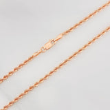 Cadena Lazo 3.75g / 24 in / 1.35mm Oro Rosa 18K