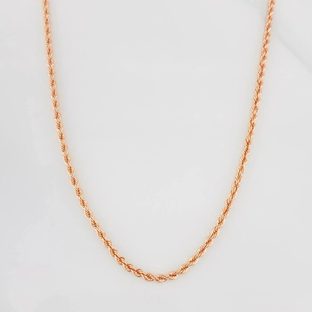 Rope Chain 3.7g / 24 in / 1.1mm Rose Gold 18K