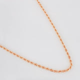 Cadena Lazo 3.8g / 24 in / 2.36mm Oro Rosa 18K