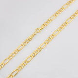 Cadena Figaro 7.4g / 24 in / 4.65mm Oro Amarillo 18K