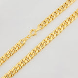 Cadena Cubana 8.2g / 28 in / 5.45mm Oro Amarillo 18K