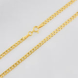Cadena Cubana 2.35g / 18 in / 2.31mm Oro Amarillo 18K