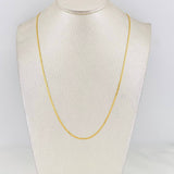 Cadena China 2.35g / 24 in / 1.22mm Oro Amarillo 18K