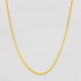 Cadena China 1.9g / 18 in / 1.35mm Oro Amarillo 18K