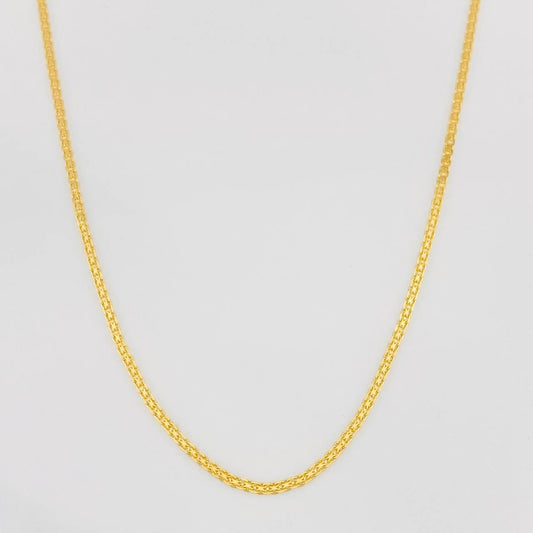 Cadena China 2.35g / 24 in / 1.22mm Oro Amarillo 18K