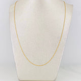 Cadena Singapur 0.9g / 20 in / 0.55mm Oro Amarillo 18K