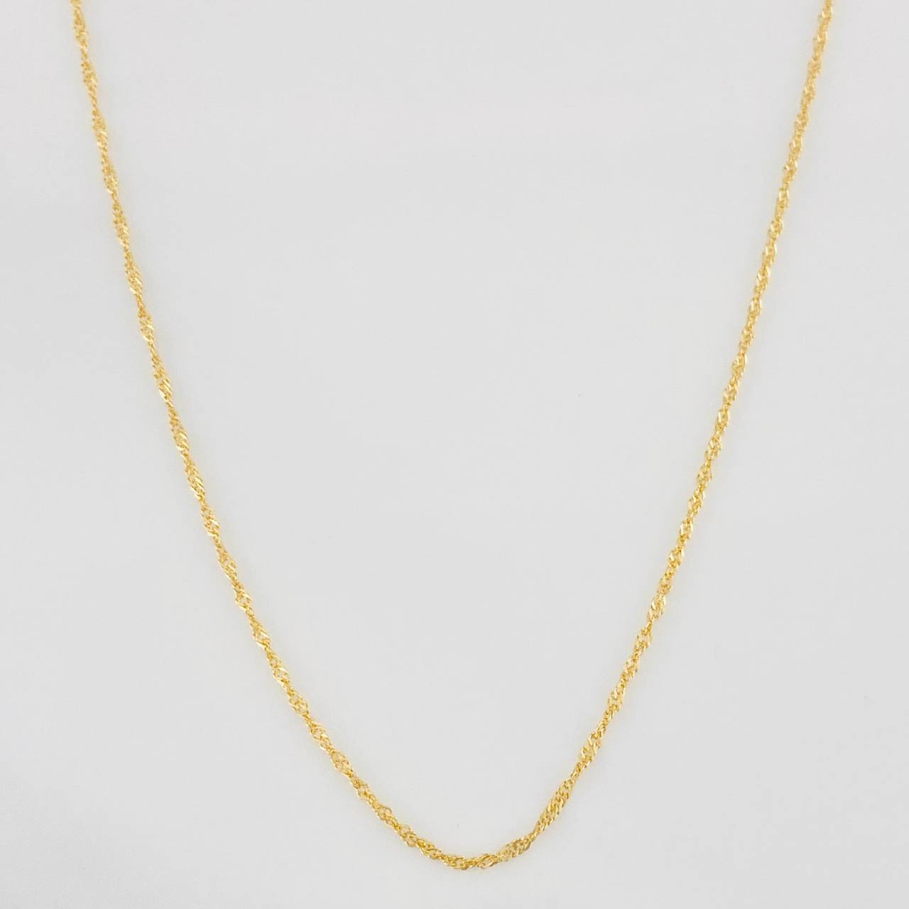 Cadena Singapur 0.85g / 20 in / 0.55mm Oro Amarillo 18K
