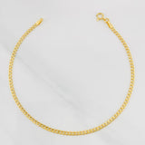 Pulso Cubano 0.8g / 7 1/2 in / 2.14mm Oro Amarillo 18K
