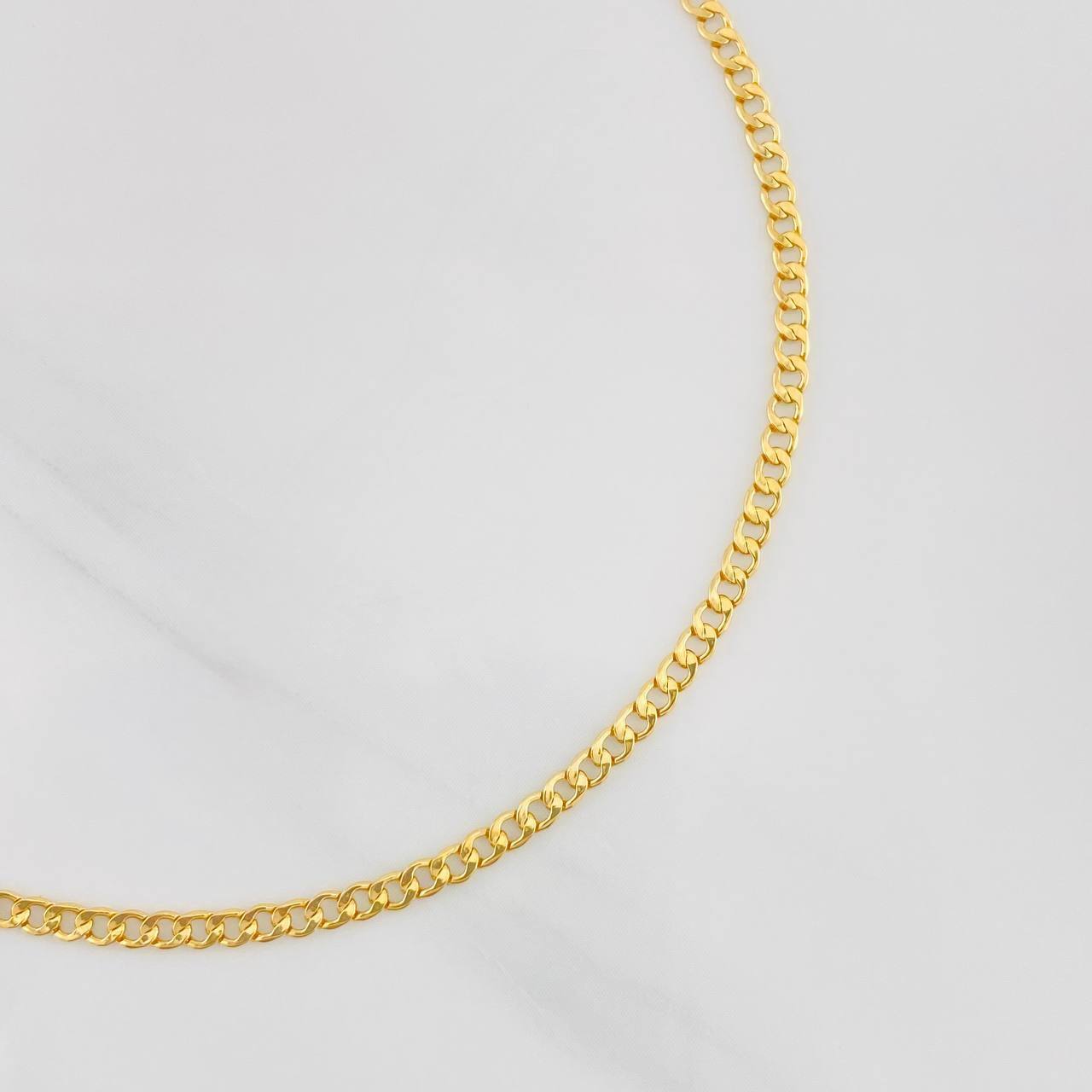 Pulso Cubano 0.8g / 7 1/2 in / 2.14mm Oro Amarillo 18K