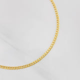 Pulso Cubano 0.8g / 7 1/2 in / 2.14mm Oro Amarillo 18K