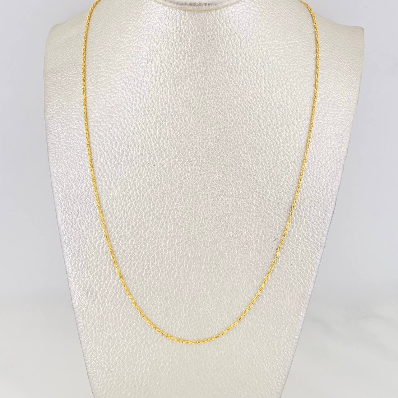 Cadena Lazo 1.1g / 24 in / 1.15mm Oro Amarillo 18K