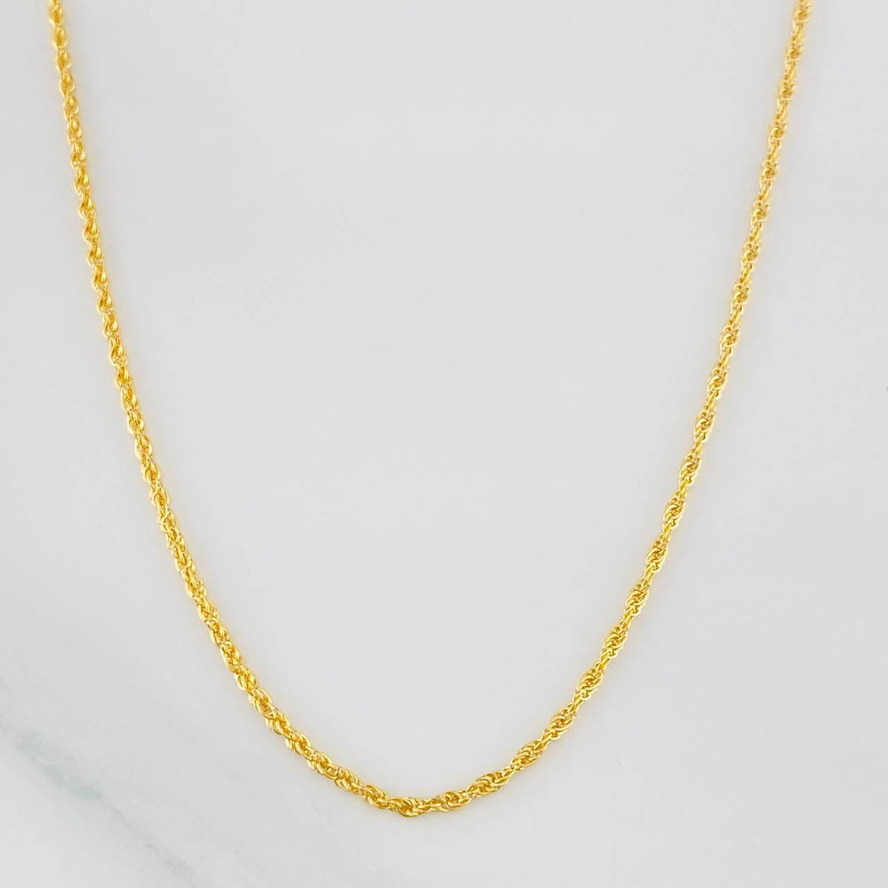 Cadena Lazo 1.1g / 24 in / 1.08mm Oro Amarillo 18K