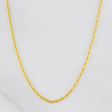 Cadena Lazo 1.05g / 24 in / 0.67mm Oro Amarillo 18K