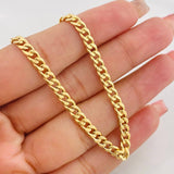 Cadena Cubana 5.85g / 28 in / 4.28mm Oro Amarillo 18K