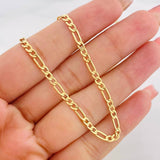 Cadena Figaro 4.85g / 28 in / 3.18mm Oro Amarillo 18K
