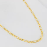 Cadena Figaro 4.85g / 28 in / 3.23mm Oro Amarillo 18K