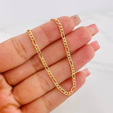 Cadena Figaro 2.25g / 20 in / 2.85mm Oro Amarillo 18K