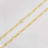 Cadena Figaro 2.25g / 20 in / 2.85mm Oro Amarillo 18K