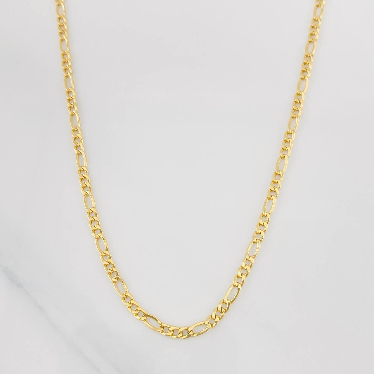 Cadena Figaro 2.25g / 20 in / 2.85mm Oro Amarillo 18K