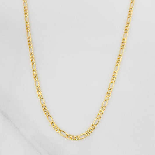 Cadena Figaro 2.2g / 20 in / 2.67mm Oro Amarillo 18K