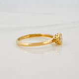 Anillo Solitario Diamantes 29Pts 1.6 g / T6 1/4 Oro Amarillo 18K