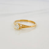 Anillo Solitario Diamantes 25Pts 1.8 g / T6 1/4 Oro Amarillo 18K