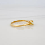 Anillo Solitario Diamantes 25Pts 1.8 g / T6 1/4 Oro Amarillo 18K