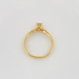 Anillo Solitario Diamantes 26Pts 2.25 g / T7 Oro Amarillo 18K