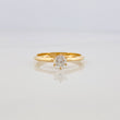Anillo Solitario Diamantes 28Pts 1.15 g / T5 3/4 Oro Amarillo 18K