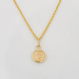 Set Cadena Lazo + Dije Corona / 1.5 g / 19 3/4 in Oro Amarillo 18K