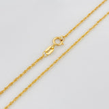 Set Cadena Lazo + Dije San Benito / 1.45 g / 19 3/4 in Oro Amarillo 18K