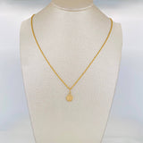 Set Cadena Lazo + Dije Corona / 1.4 g / 19 3/4 in Oro Amarillo 18K