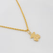 Set Cadena Lazo + Dije Oso Ts / 1.3 g / 17 3/4 in Oro Amarillo 18K