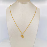 Set Cadena Lazo + Dije Tres Gracias / 1.6 g / 19 3/4 in Oro Amarillo 18K