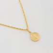 Set Cadena Lazo + Dije San Benito / 1.4 g / 19 3/4 in Oro Amarillo 18K