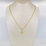Set Cadena Lazo + Dije San Benito / 1.45 g / 19 3/4 in Oro Amarillo 18K