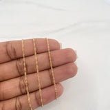 Set Cadena Lazo + Dije Tres Gracias / 1.65 g / 19 3/4 in Oro Amarillo 18K