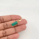 Rectangular Emerald Pendant 2.30Qts 2.05 g / 3/4 in Yellow Gold 18K