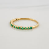 Anillo Churumbela Esmeralda 0.14Pts 1.2 g / T5 1/2 Oro Amarillo 18K